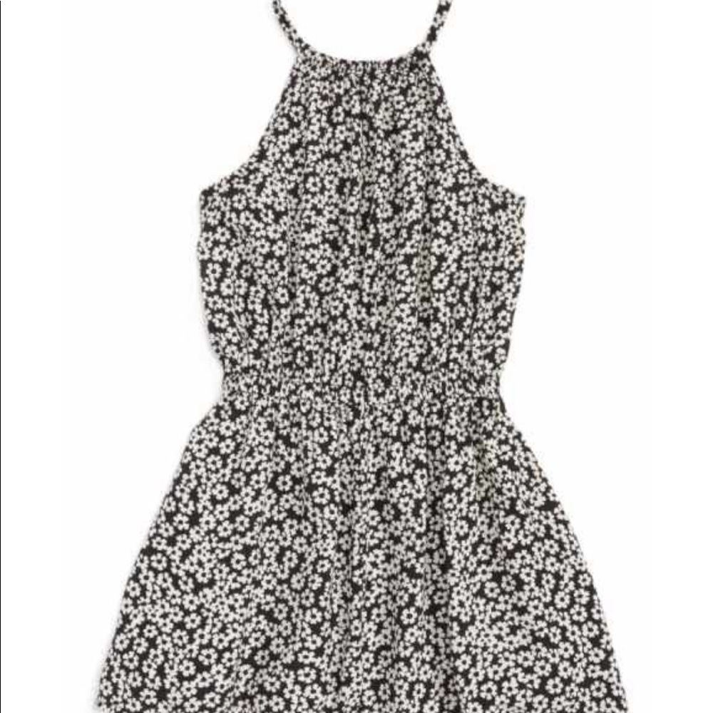 Tucker & Tate-  Black and White Floral Romper